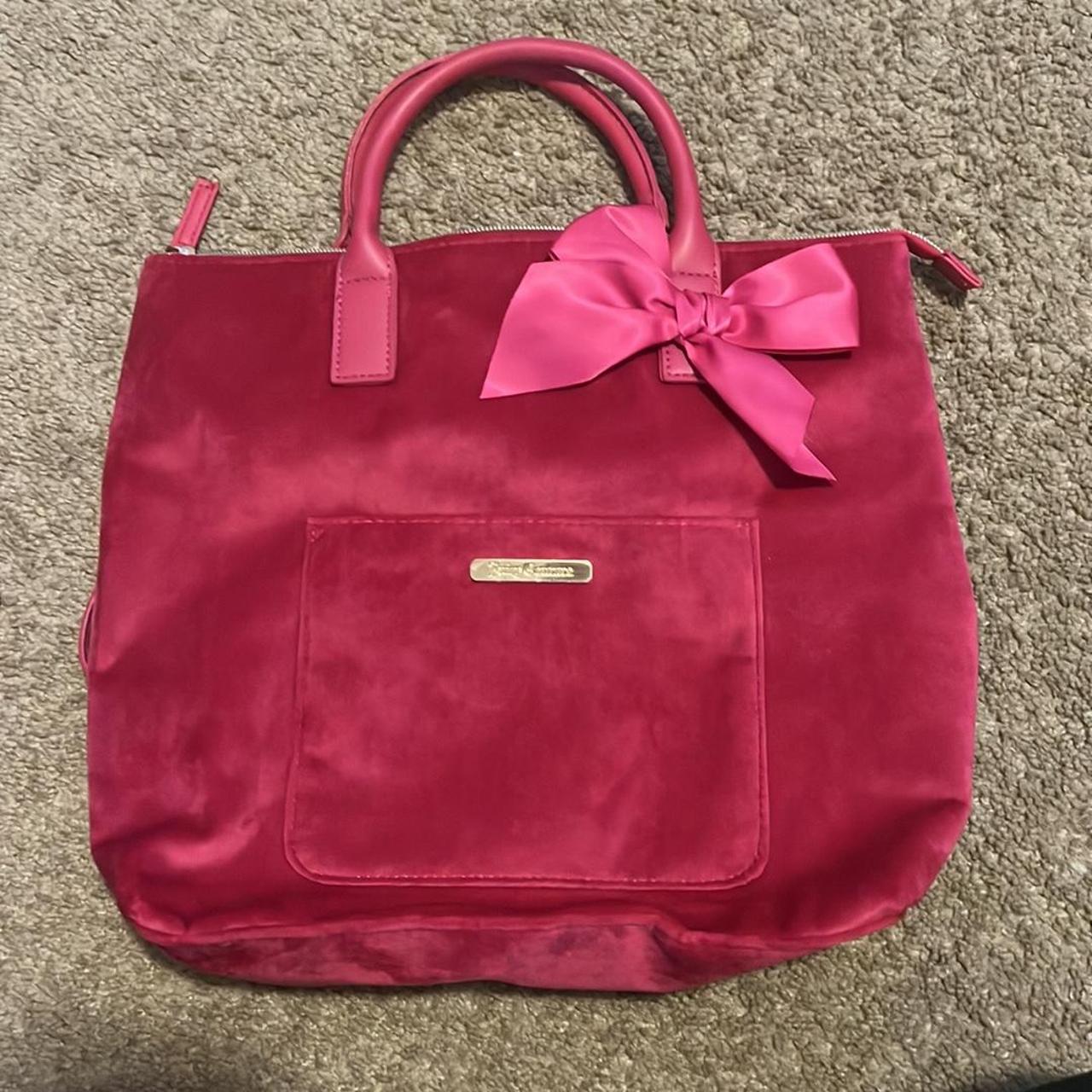 Pink hotsell velvet backpack