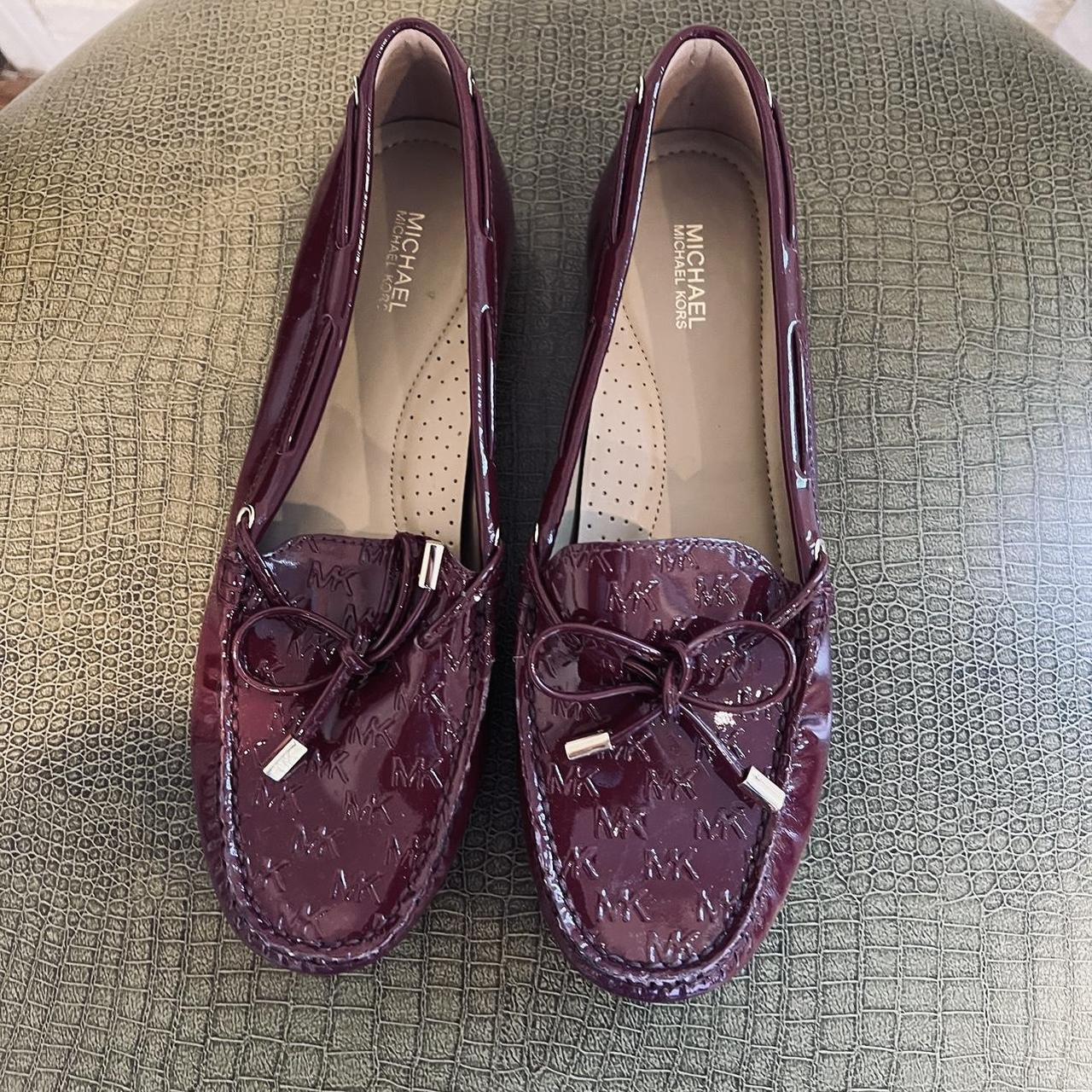 Michael kors fulton store flats purple