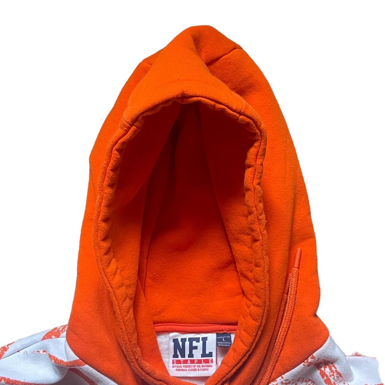 Men's NFL x Staple Orange Denver Broncos All Over Print Pullover Hoodie