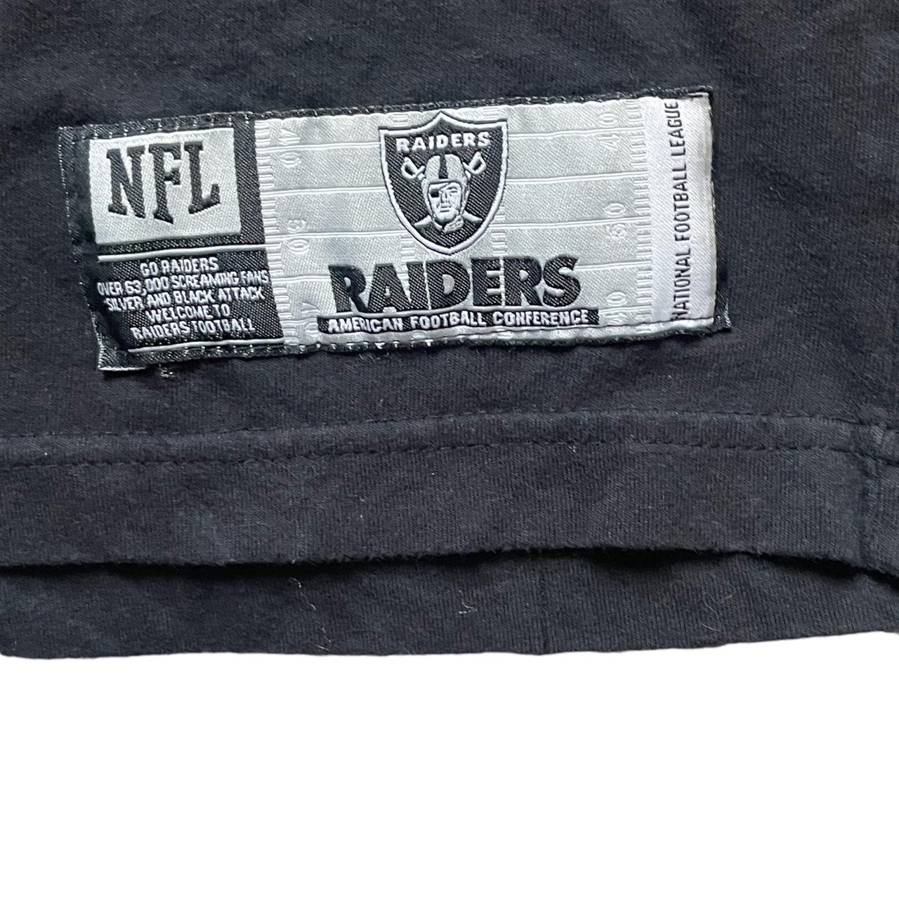 NFL Team Apparel Raiders t-shirt with big logo. - Depop