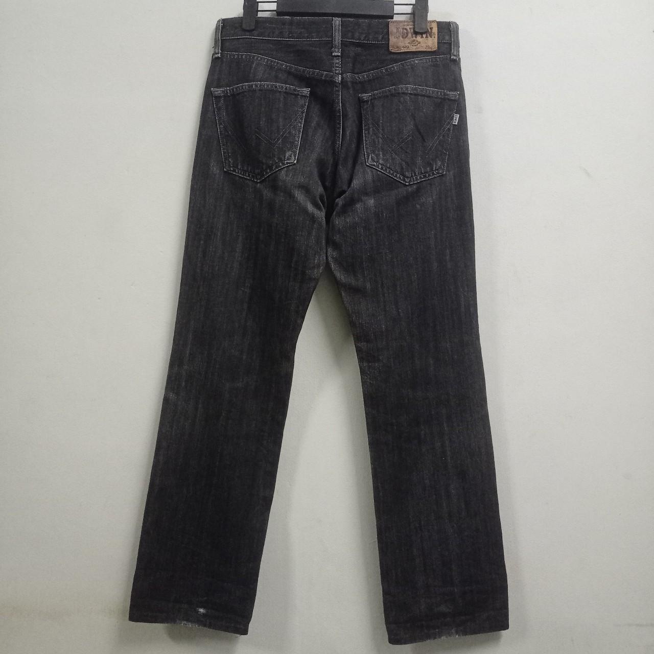 Vintage Edwin 402 Japan Straight Leg Washed Black | Depop