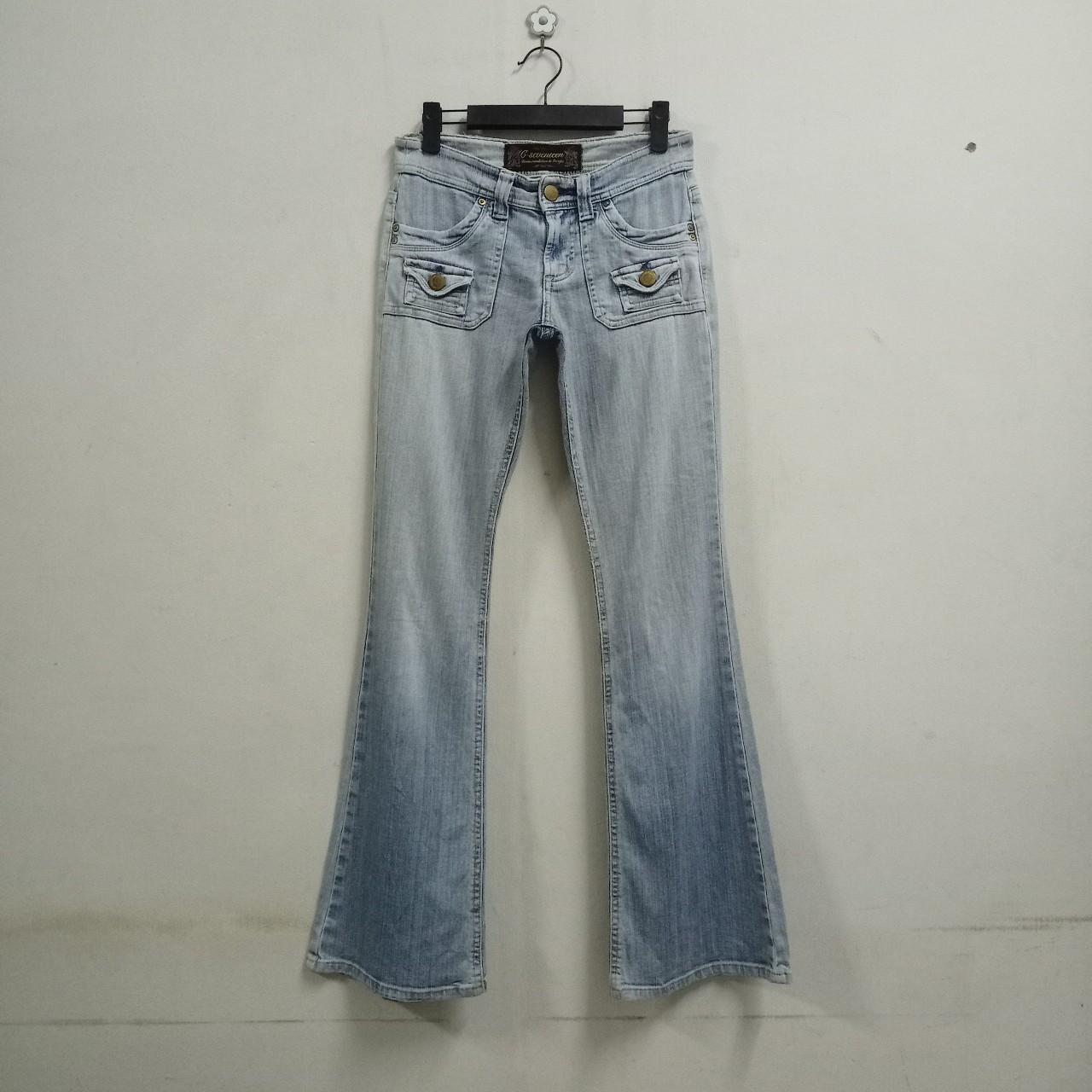 Vintage Japanese C-Seventeen Flare Denim Bush | Depop