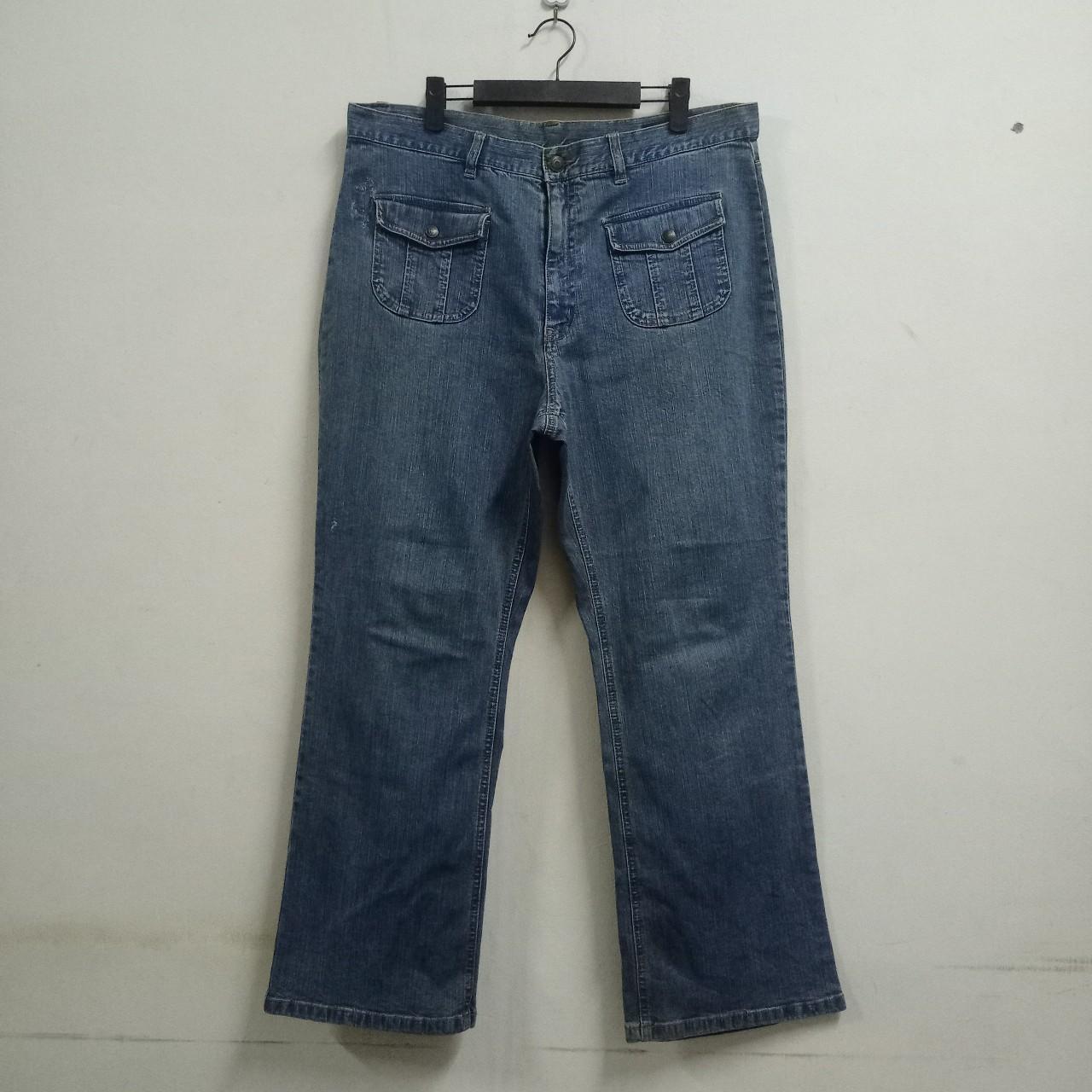 パンツ archive damage flared bush denim pants L archive damage flared bush denim pants L