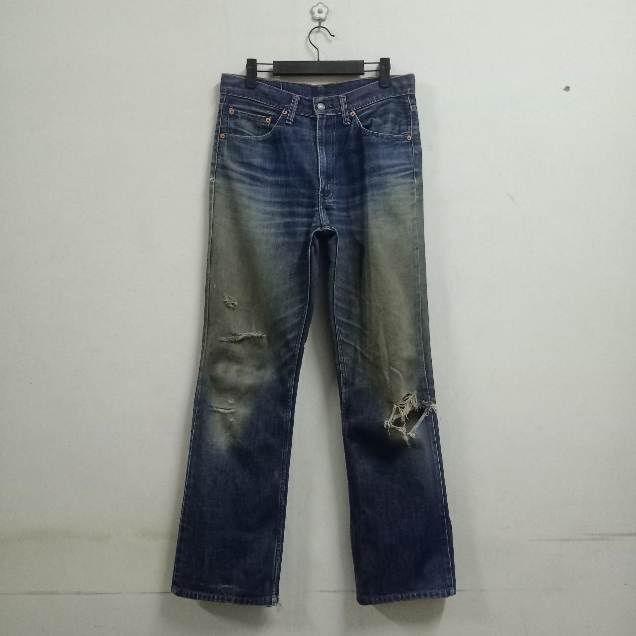 Vintage Levis 517 Mud Wash Distressed Flare | Depop