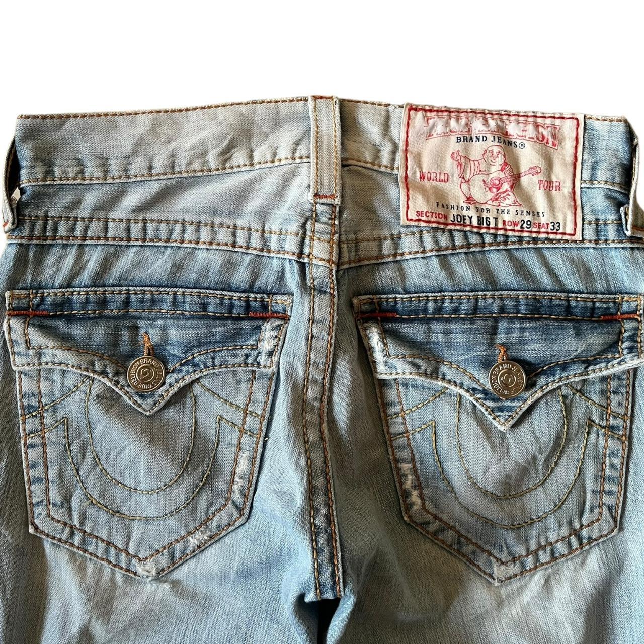 Vintage 90s True Religion Joey Distressed Flare | Depop Vintage 90s True Religion Joey Distressed Flare | Depop