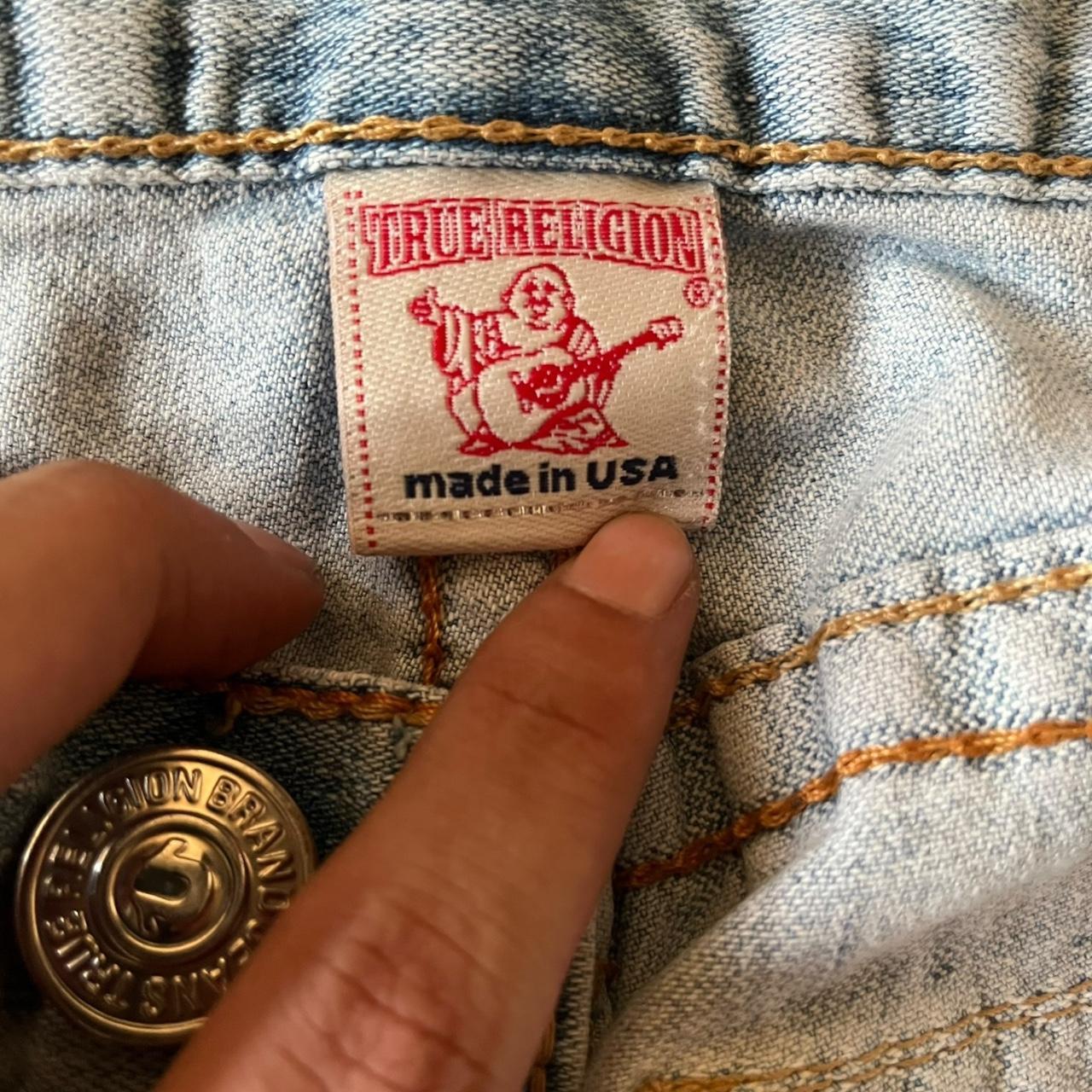 Vintage 90s True Religion Joey Distressed Flare | Depop Vintage 90s True Religion Joey Distressed Flare | Depop