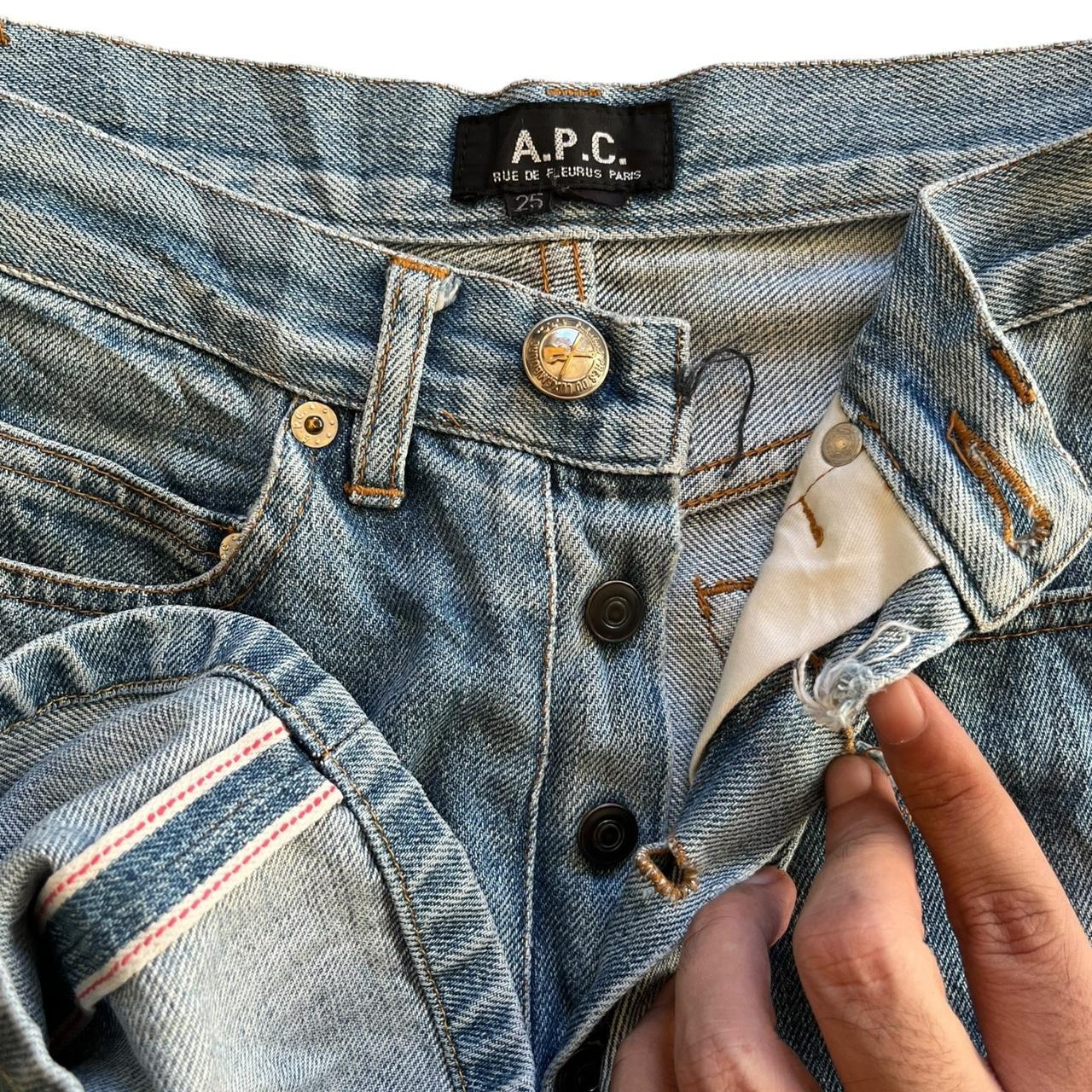 パンツ 00s APC RUE DE FLEURUS PARIS black denim A.P.C. RUE DE FLEURUS PARIS Cure Denim Jeans MEN 28/33 RAW