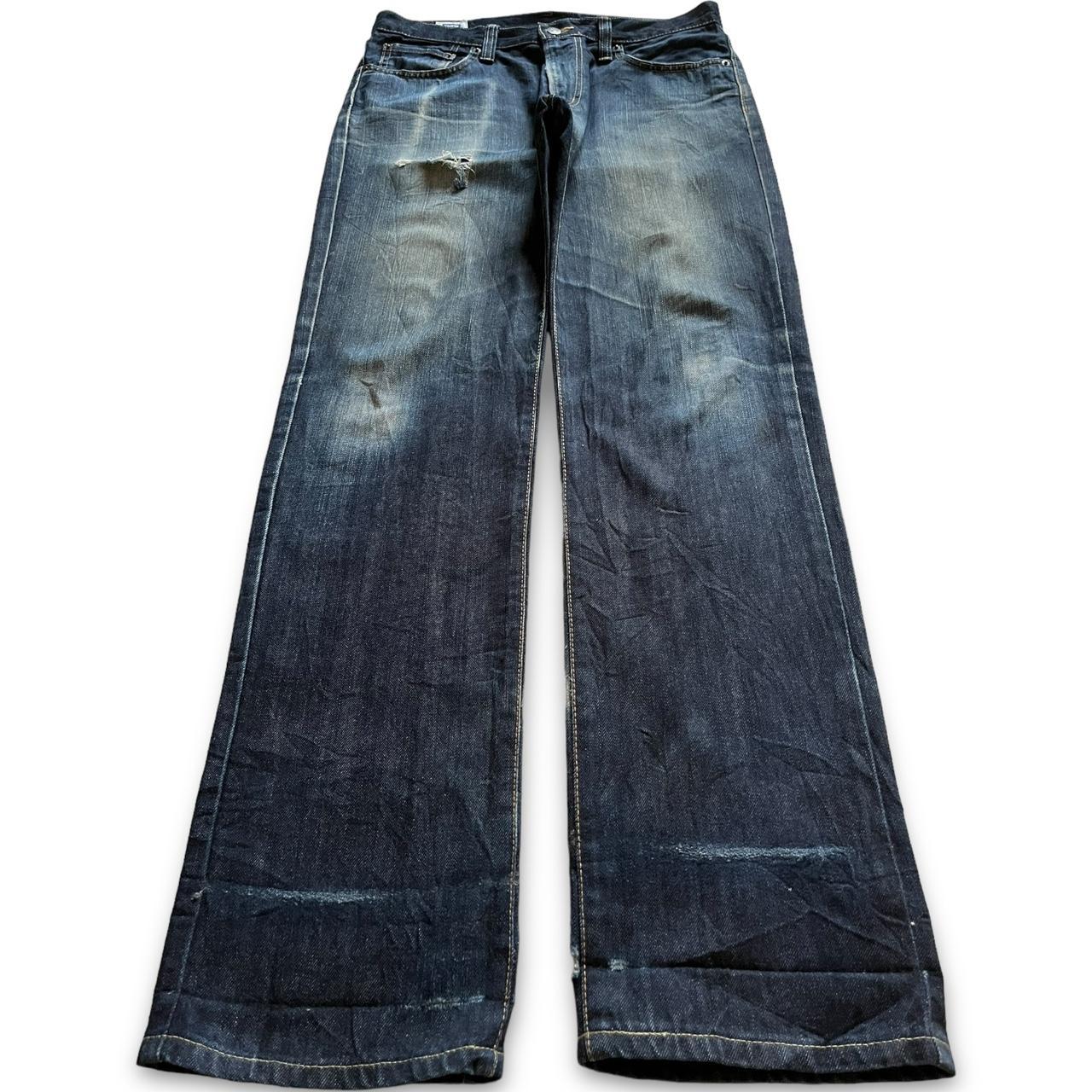 Vintage Japanese Edwin 403 Faded Indigo Distressed | Depop