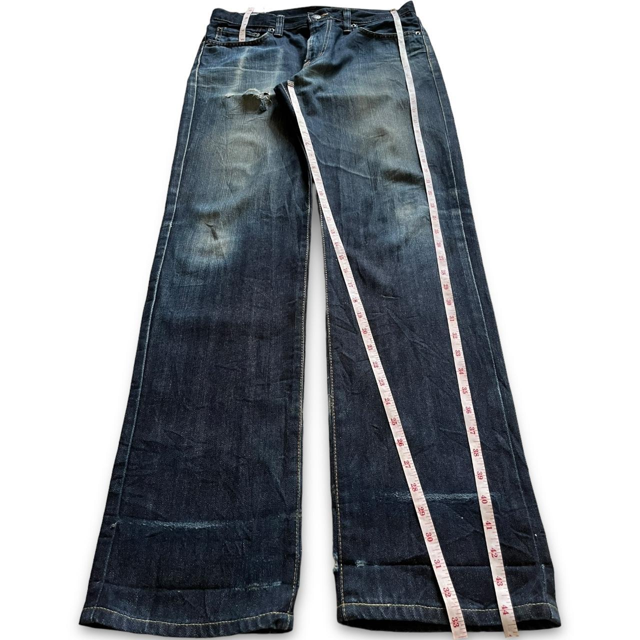 Vintage Japanese Edwin 403 Faded Indigo Distressed | Depop