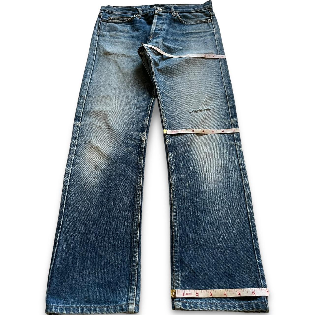 A.P.C ヴィンテージ Vintage A.P.C Paris Selvedge Button Fly Mud Wash | Depop