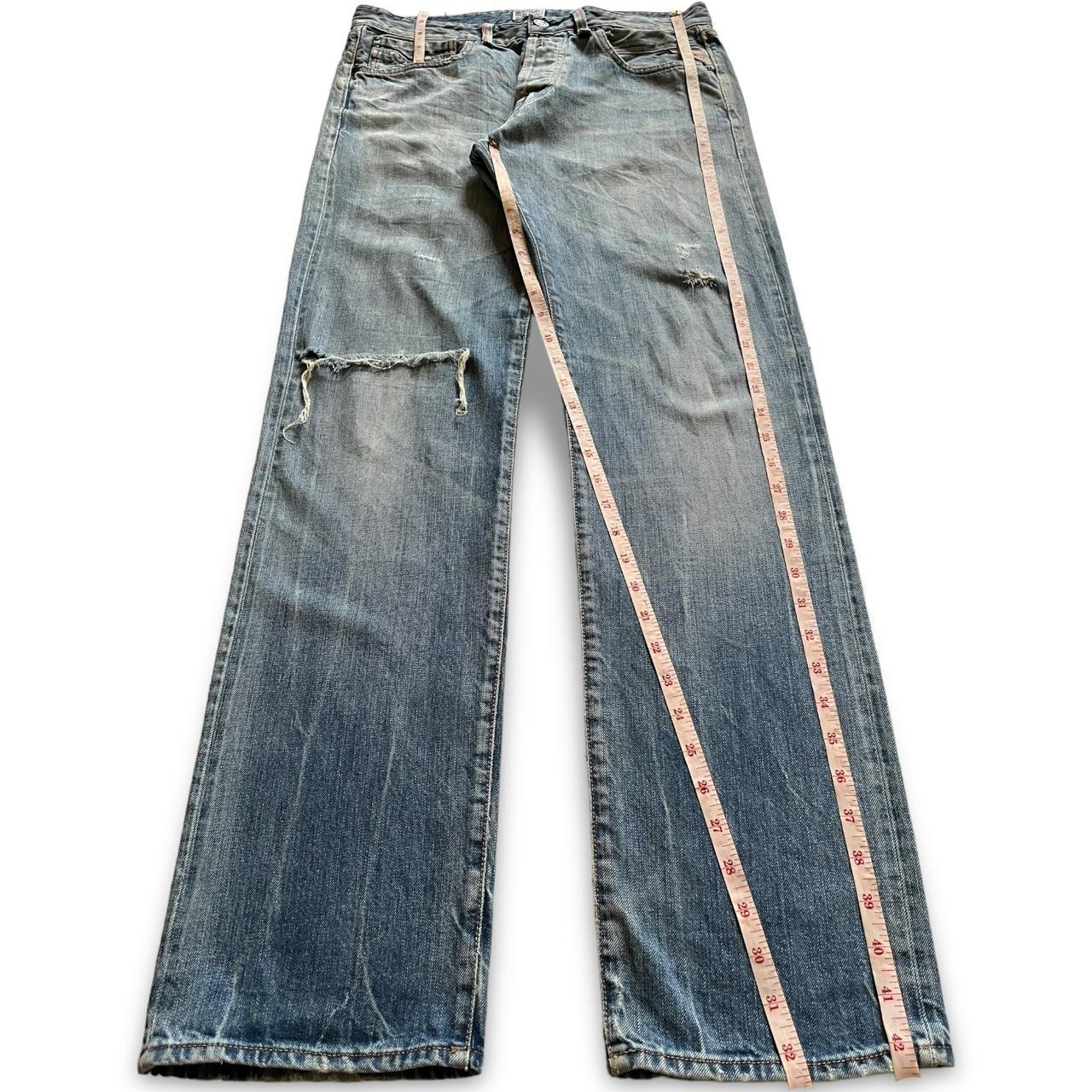 Vintage Replay Selvedge Faded Wash Distressed Loose | Depop