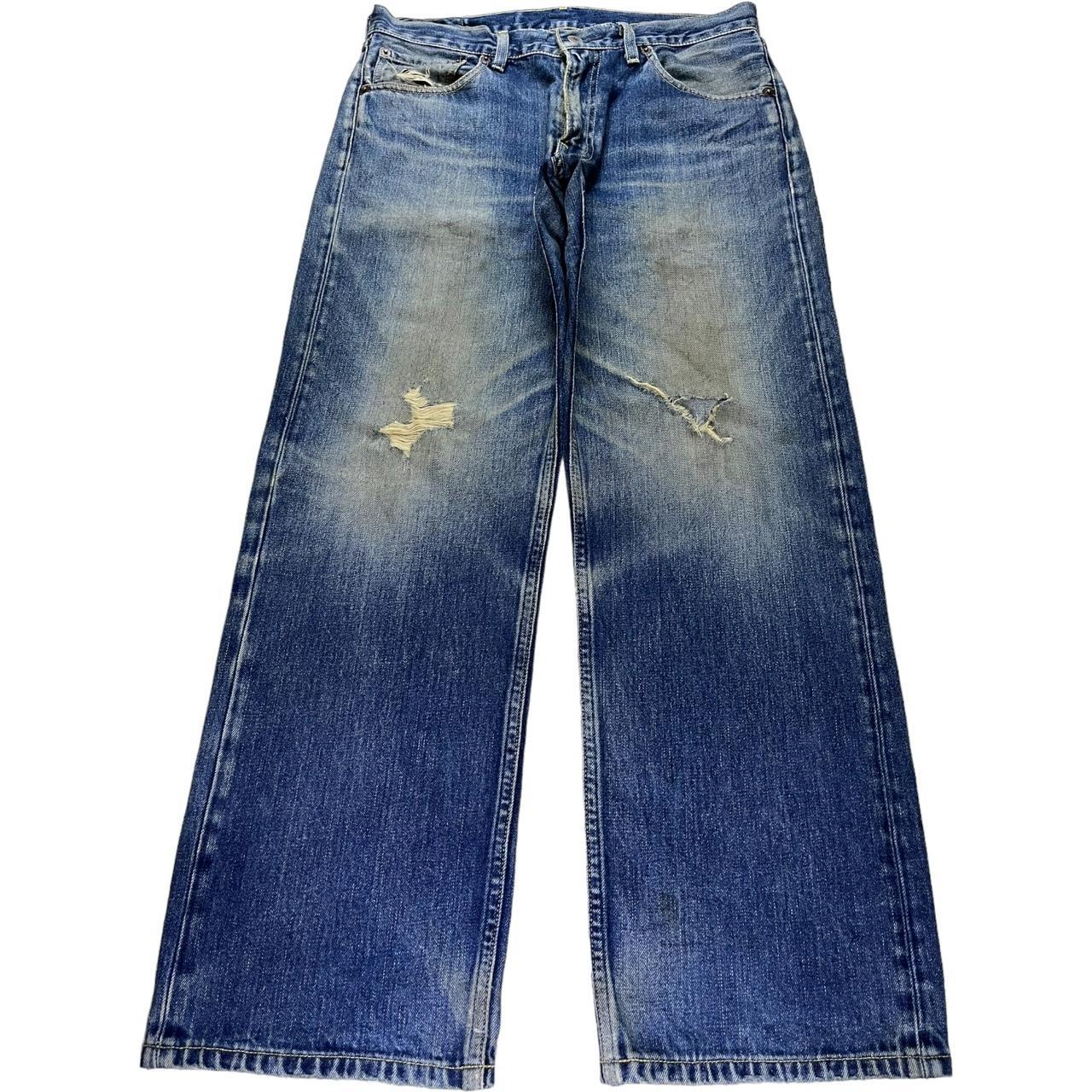鬼フェード◎ Levi's 503 Faded Wide Denim Pants Vintage 90s Levis 503 Japan Faded Wash Distress | Depop