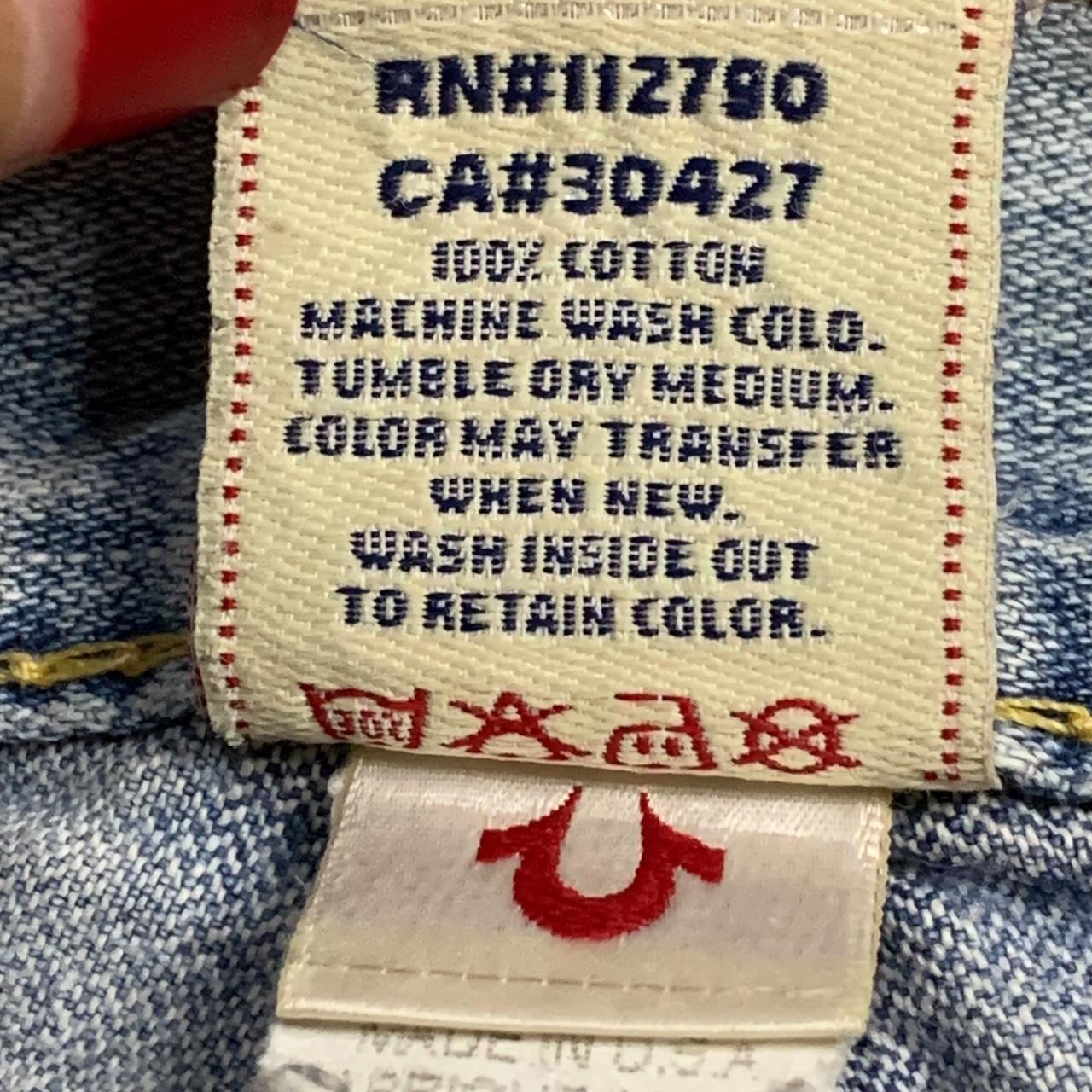 Vintage USA True Religion Rainbow Joey Light Wash | Depop