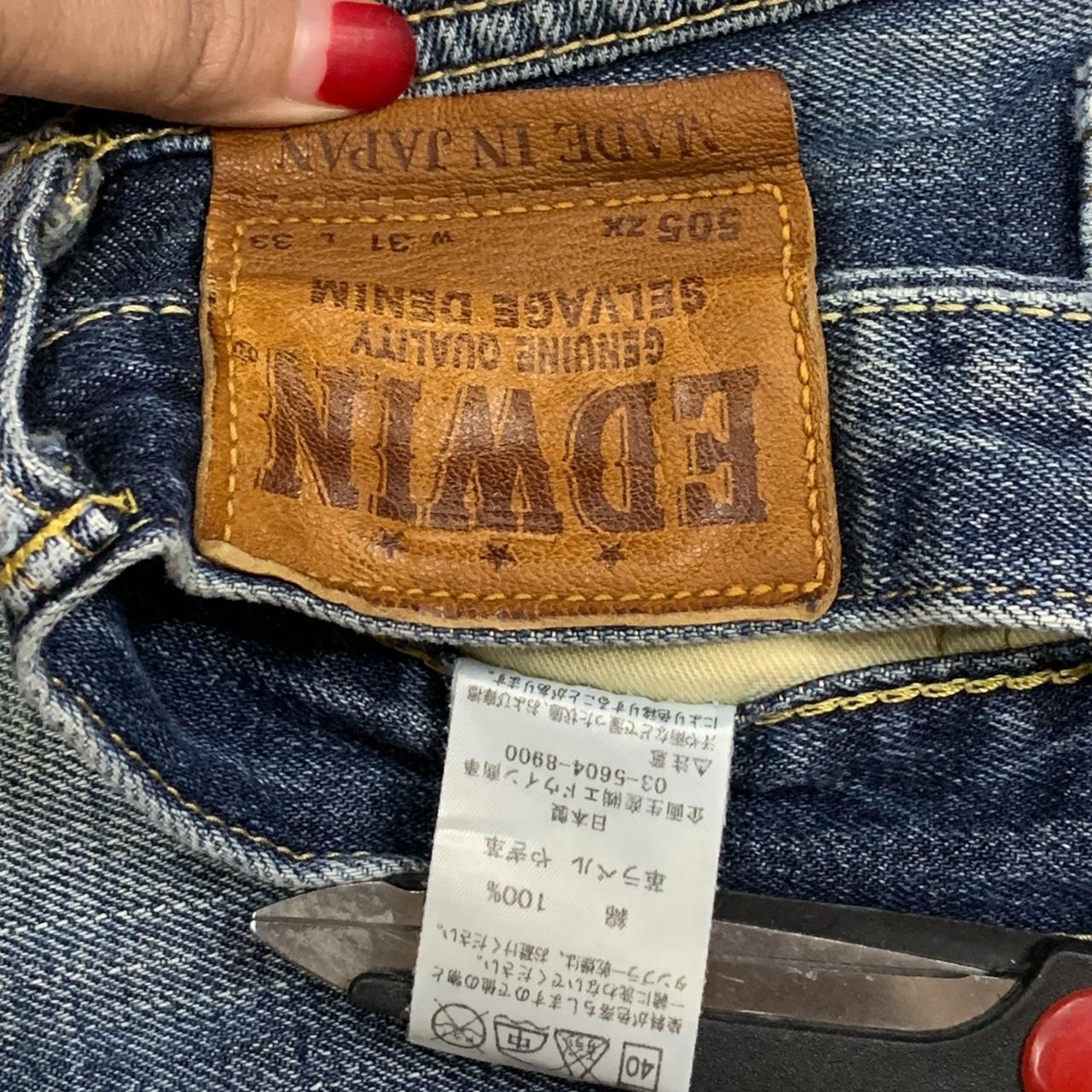 Vintage Japanese Edwin 505zx Selvedge Buckle Back | Depop