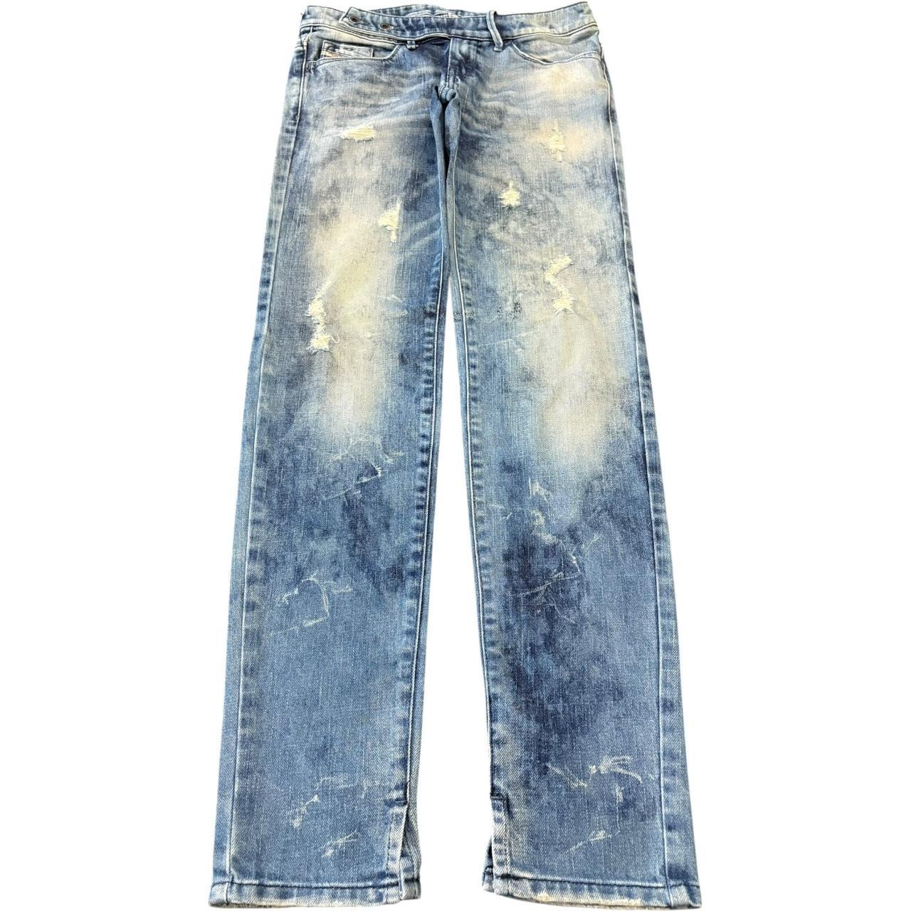 Vintage Diesel Distressed Flare Jeans size: 30, | Depop