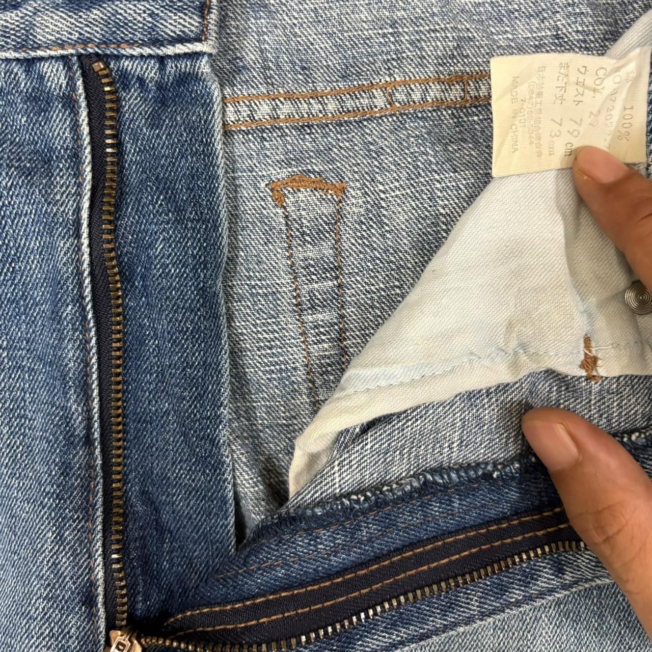 JNCO Men's Flare Distressed Jeans - Blue - 30" – … - image 5