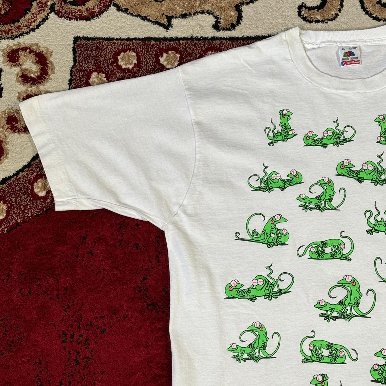 Vintage Kauai Lizard Sex Position AOP Kama Sutra T...