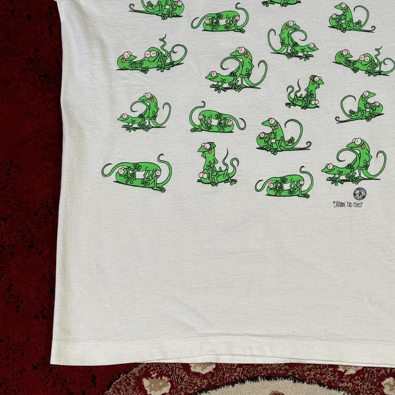 Vintage Kauai Lizard Sex Position AOP Kama Sutra T... - Depop