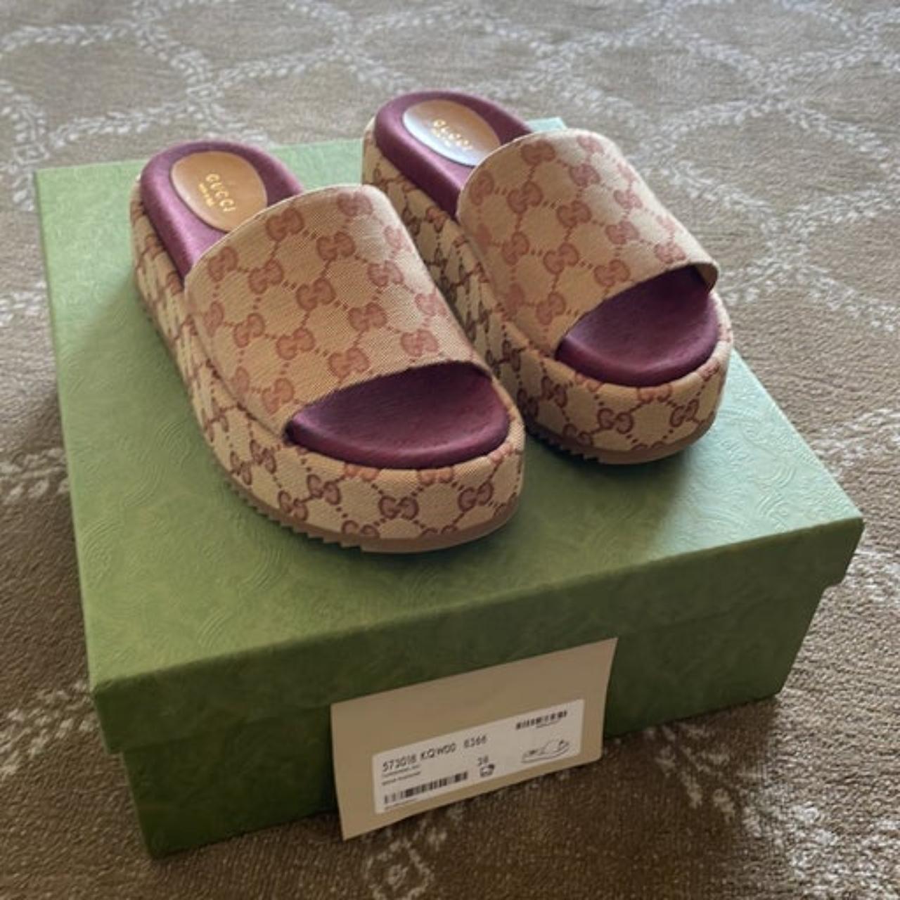 Women’s gucci slides Size 7.5 (38) Women’s gucci... Depop
