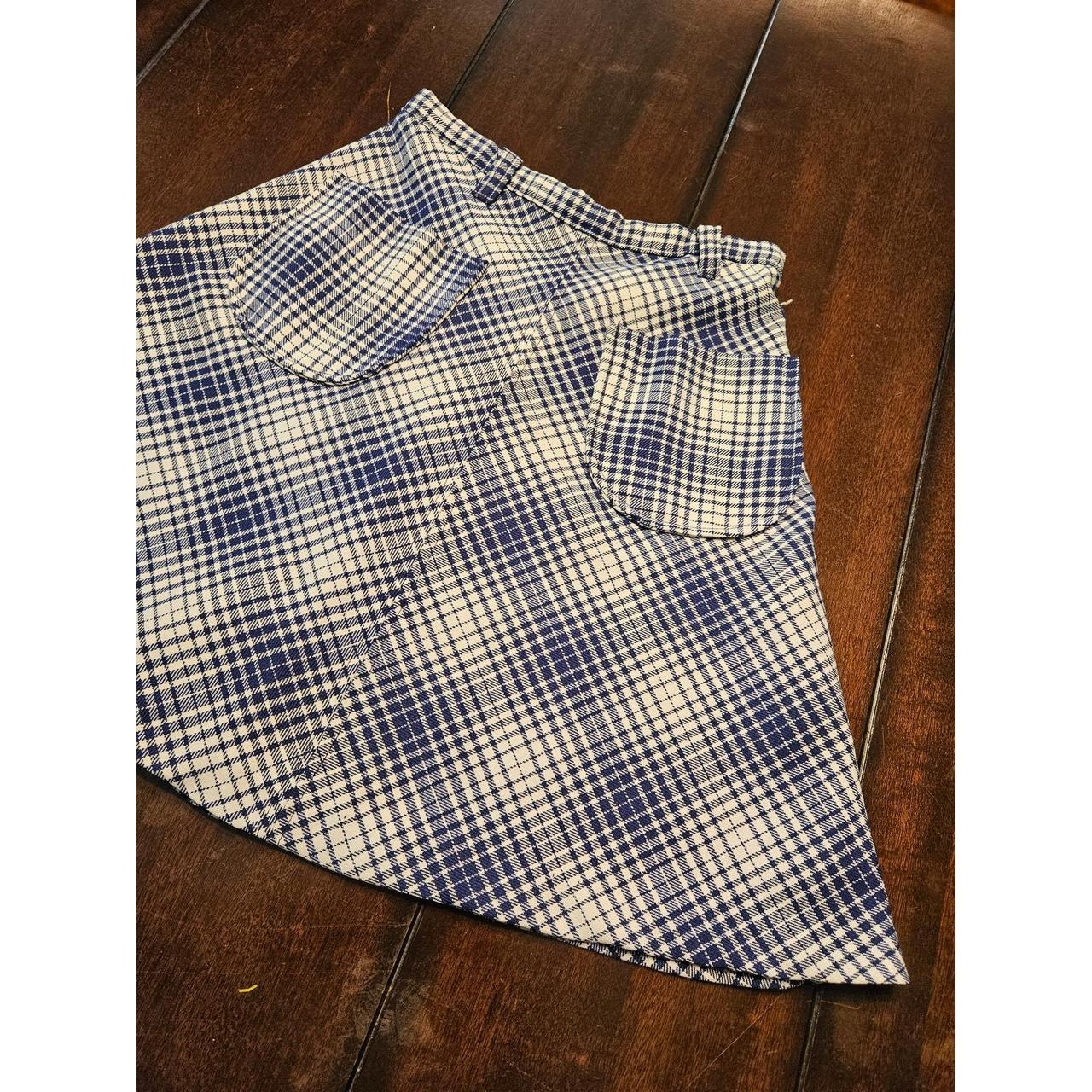 Jantzen Women's Skirt - Blue/White - 12 – Vintage… - image 1