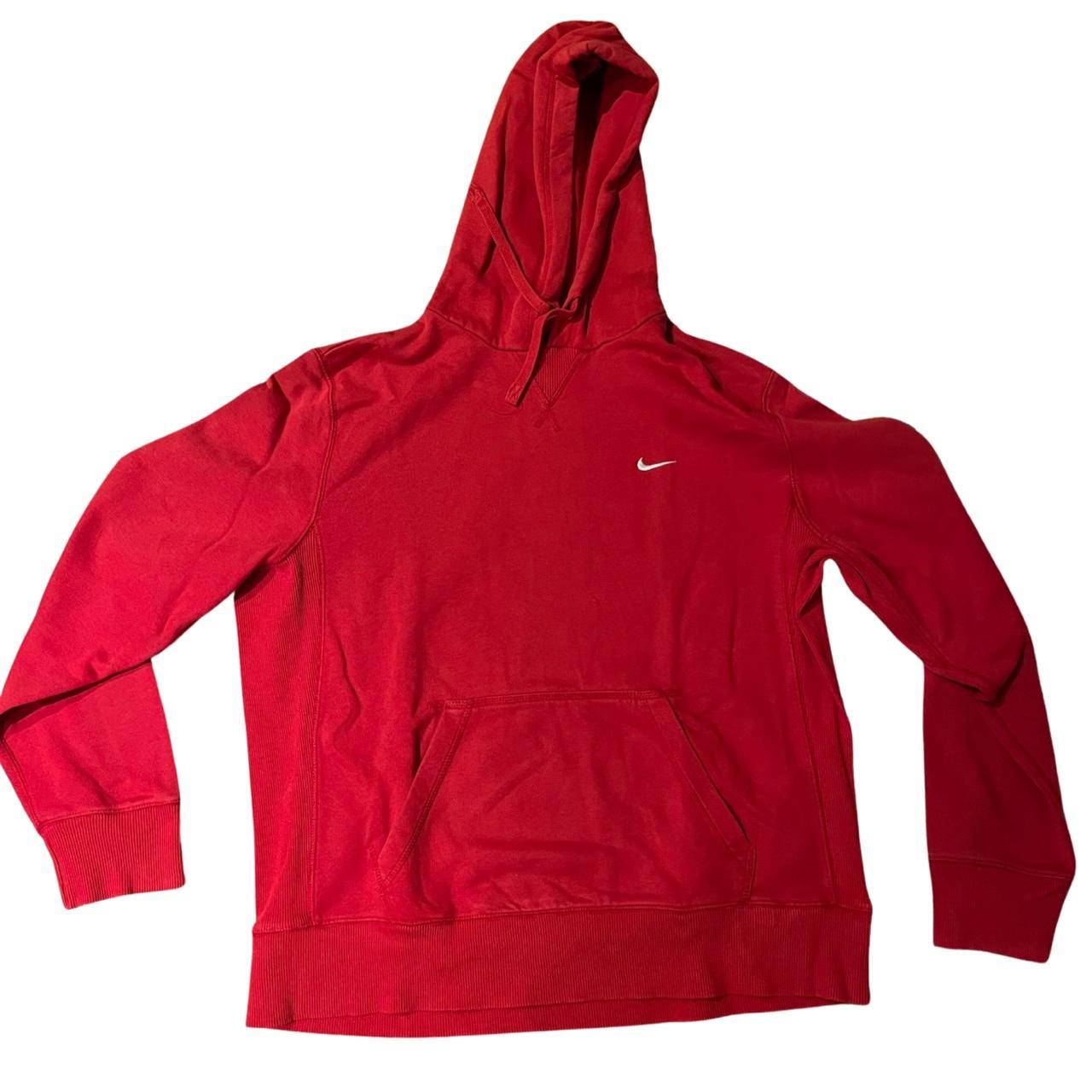 mens nike red hoodie