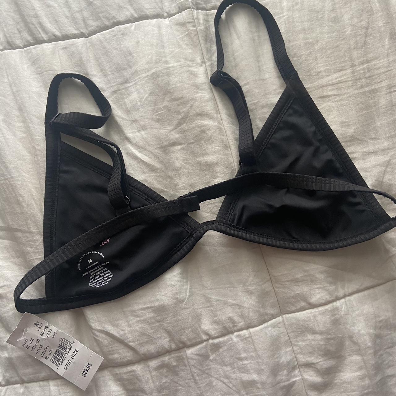 Brand New Pacsun Black Bikini Top Size Medium NO... - Depop