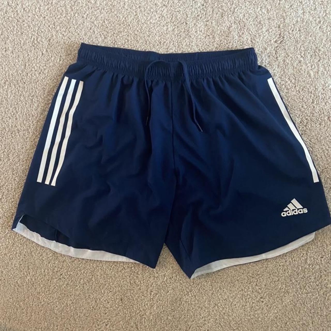 These Adidas shorts have built in underwear - Depop