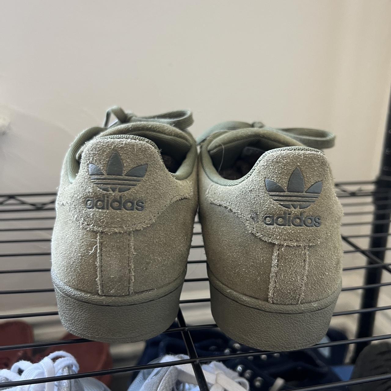 Military Green Adidas All Star - Hardly Worn with... - Depop