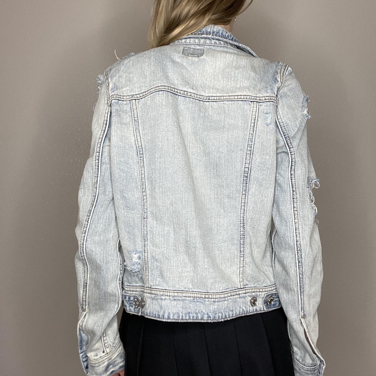 American Eagle Women's Blue Jacket Depop