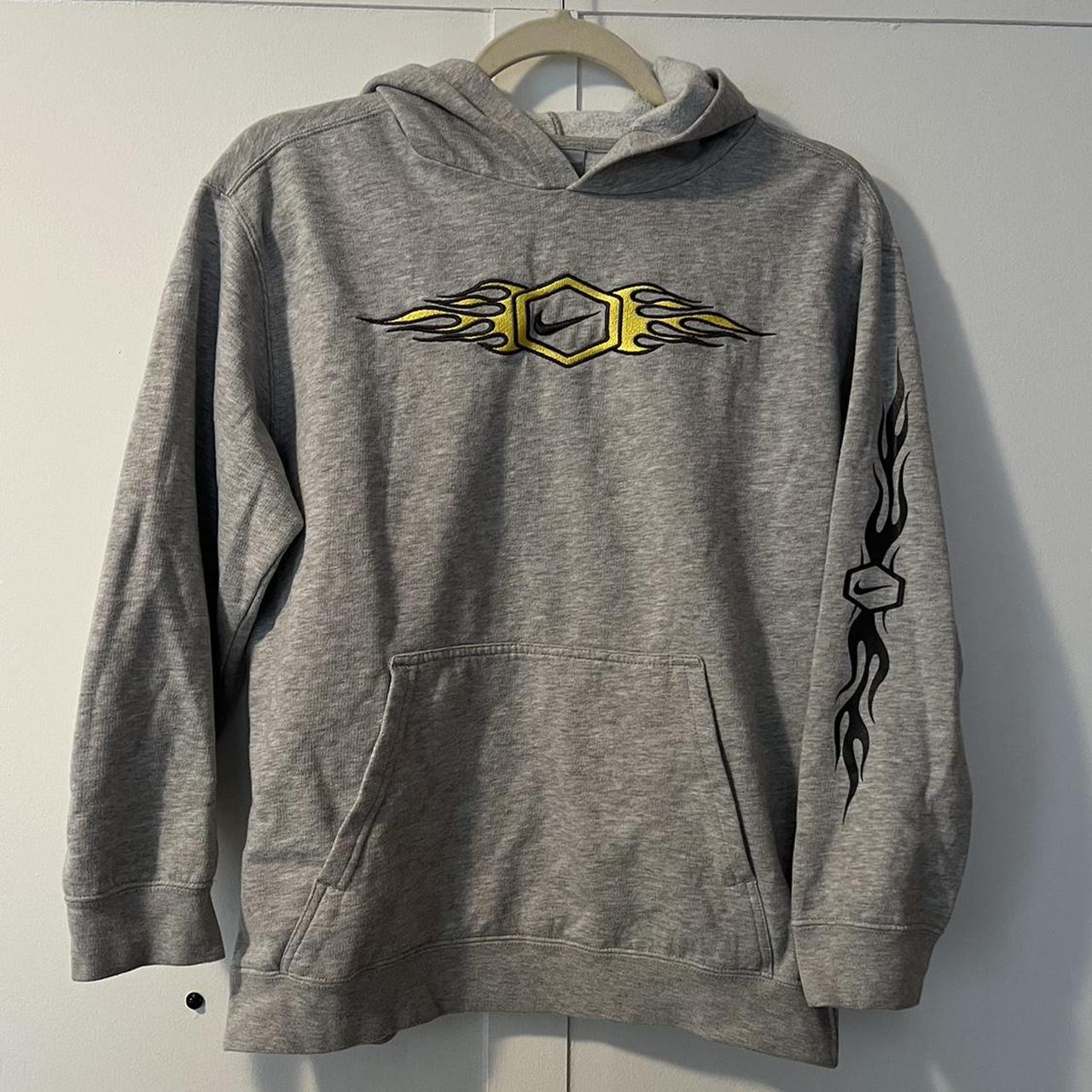 Nike hoodie with discount flames