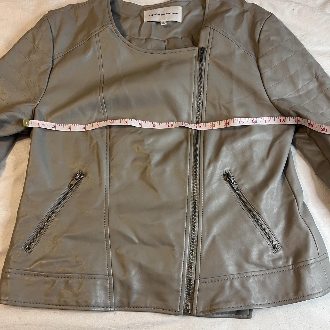 Cupcake and cashmere leather on sale jacket