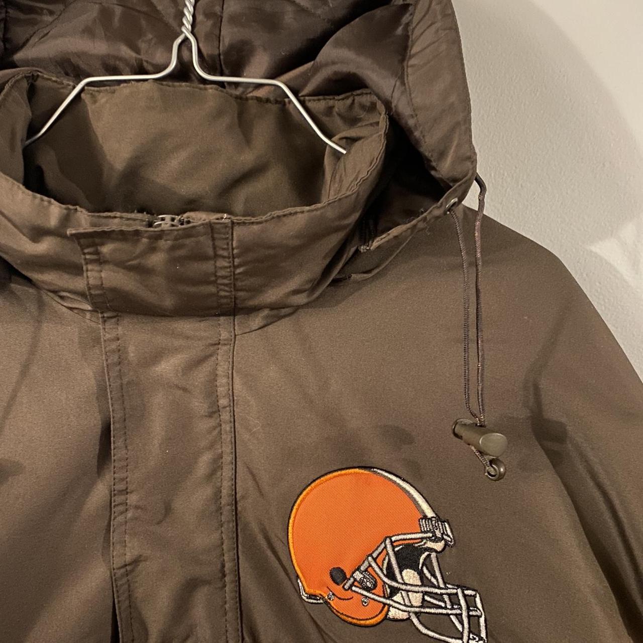 Like new Cleveland Browns Nike/NFL zip up jacket. - Depop