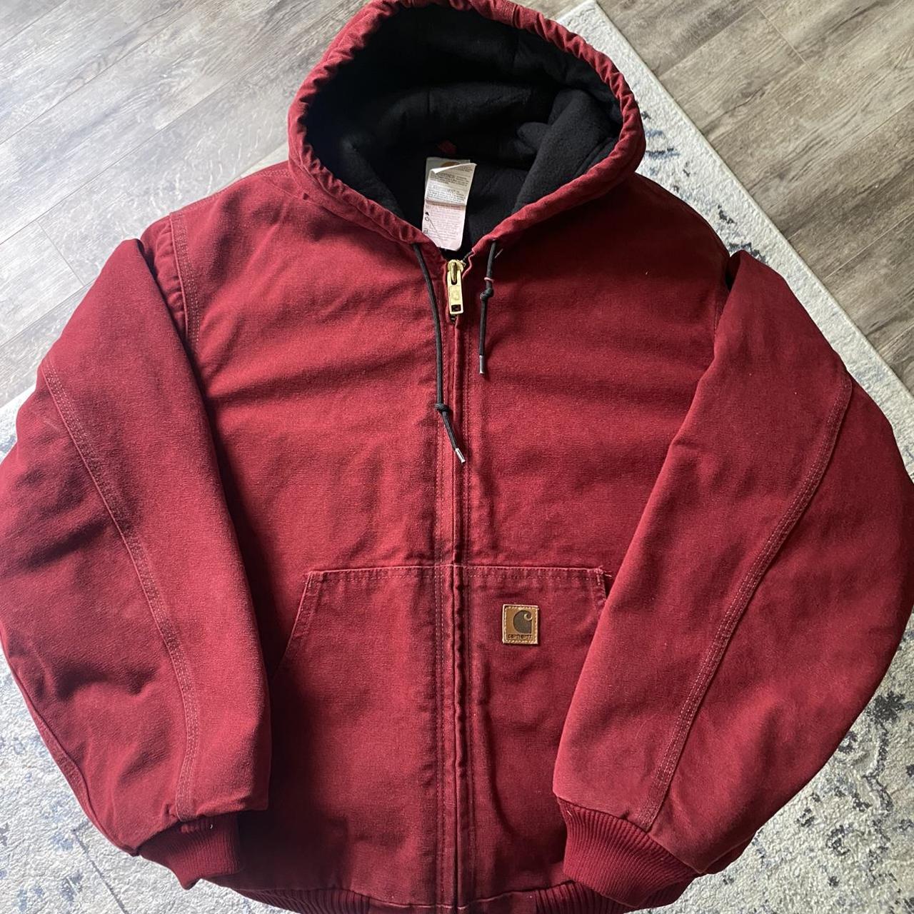 Vintage Red Carhartt Jacket ️ - Like New - No... - Depop