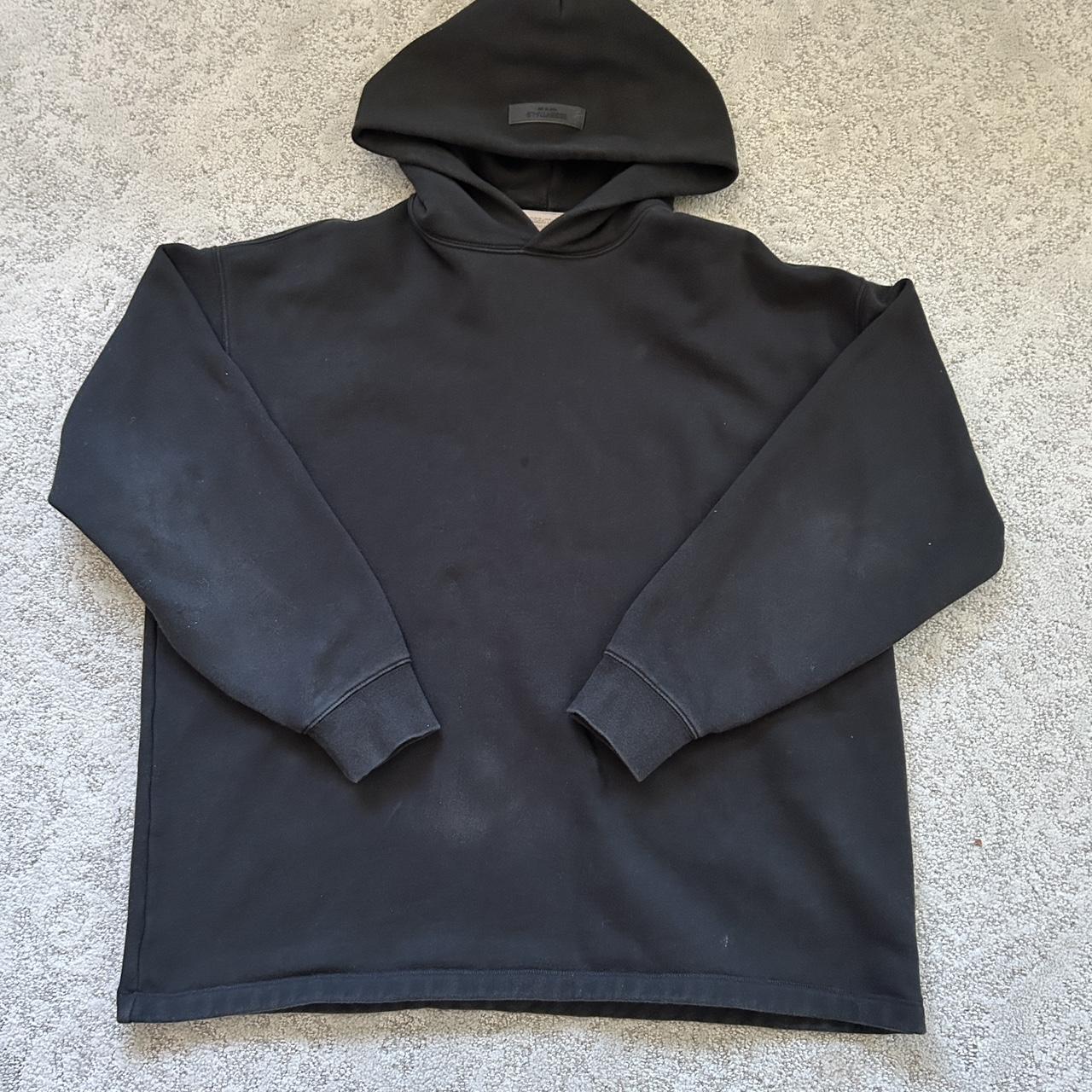 Black Essentials Hoodie - Oversized Fit - 9/10... - Depop