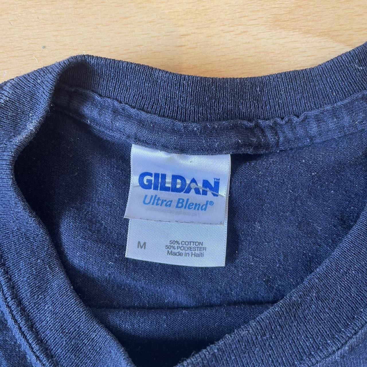 Gildan blue vintage crop top. Bought from vintage... - Depop