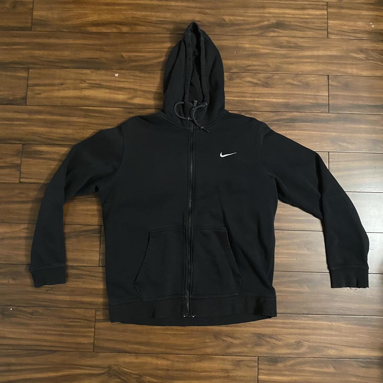 mens black nike zip up