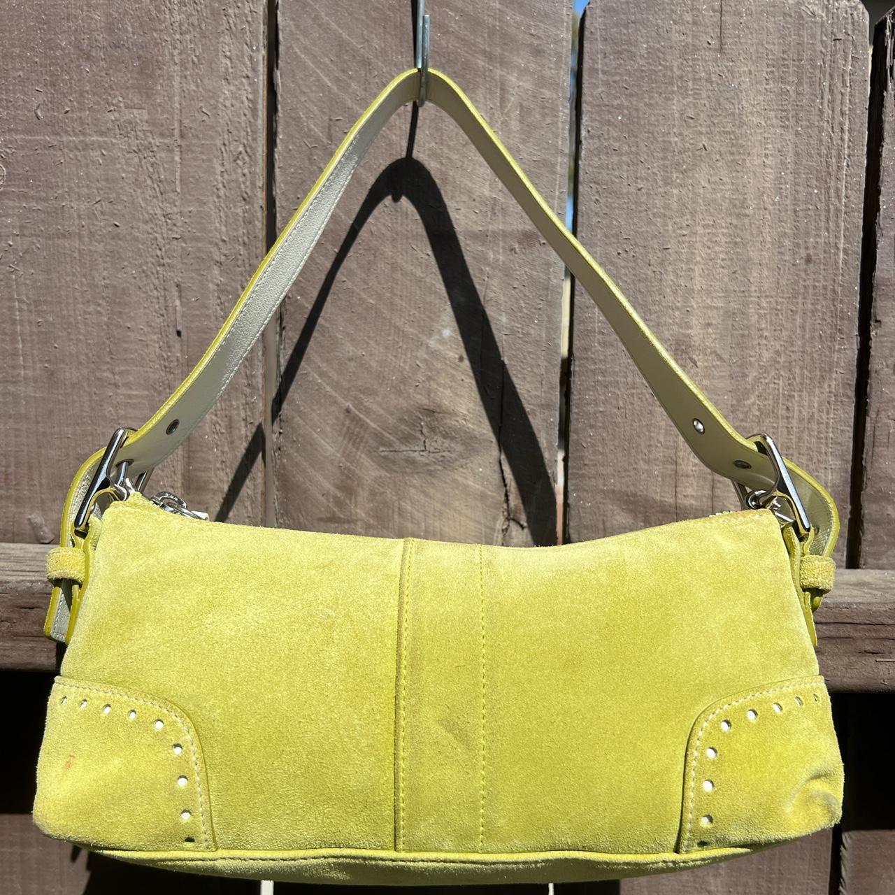 Lime Green Coach Shoulder Bag Super easy to wear, - Depop