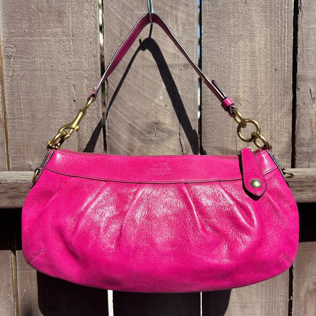 vintage Hot Pink coach tote handbag