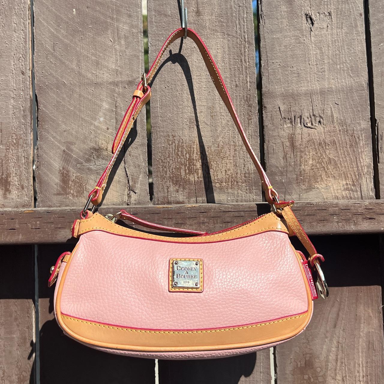 Dooney & Bourke Dooney And Bourke Small Leather Hobo Bag in Pink