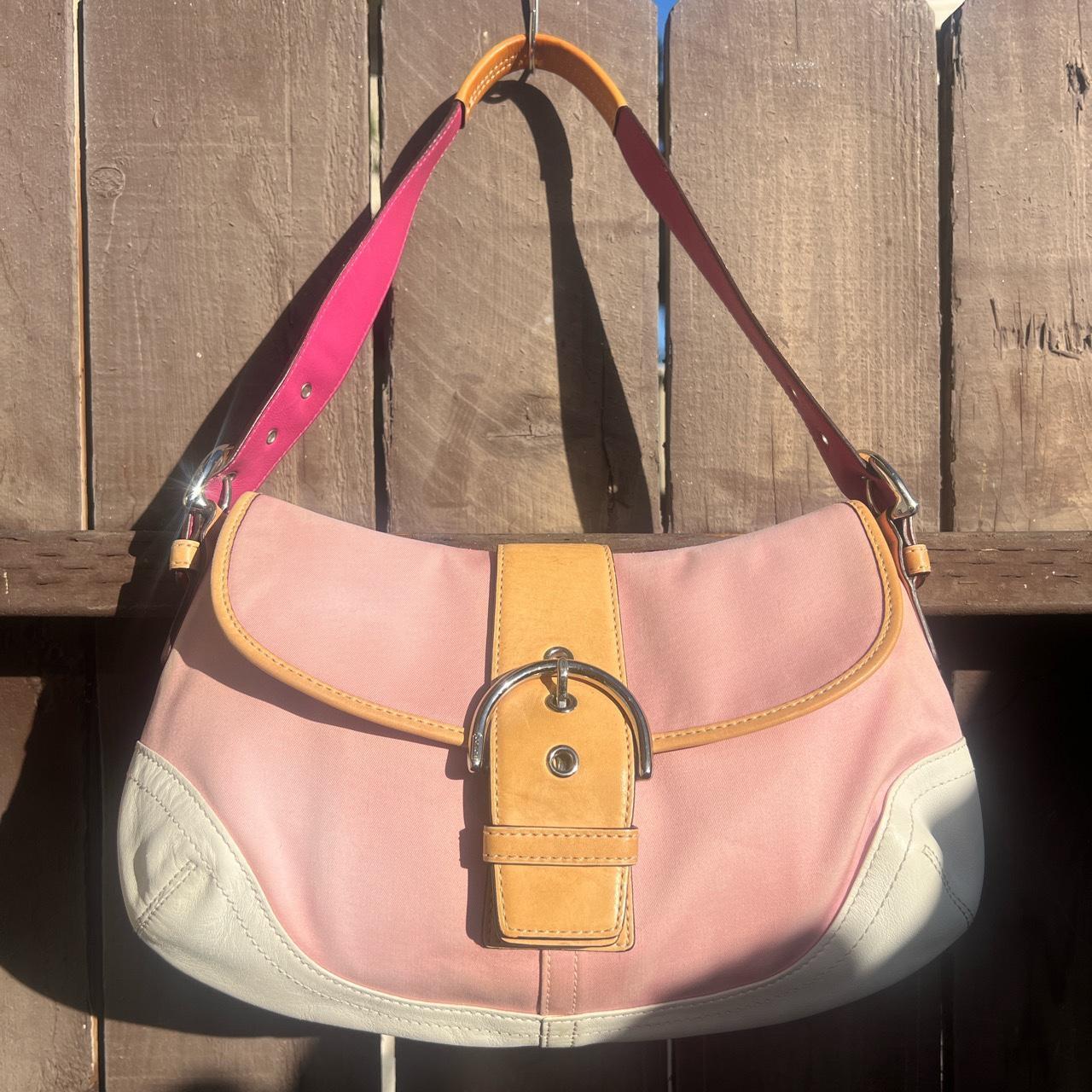 Coach pink 2025 shoulder bag