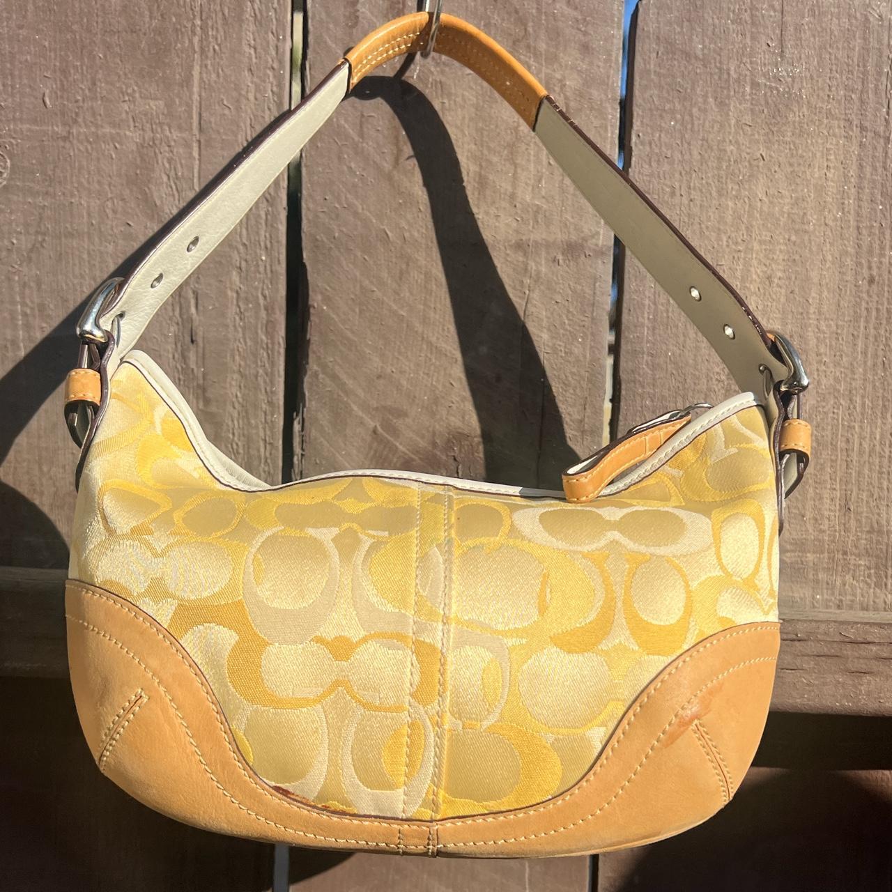 Coach best sale yellow handbag