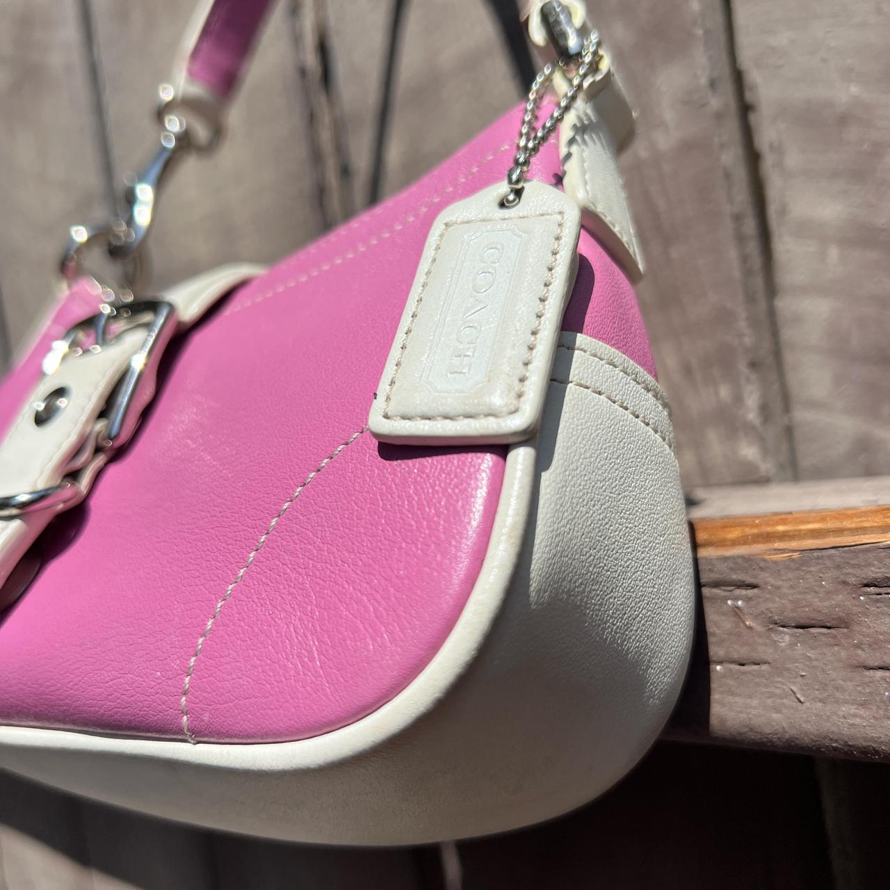 Coach y2k shoulder bag mini pink buckle | Depop