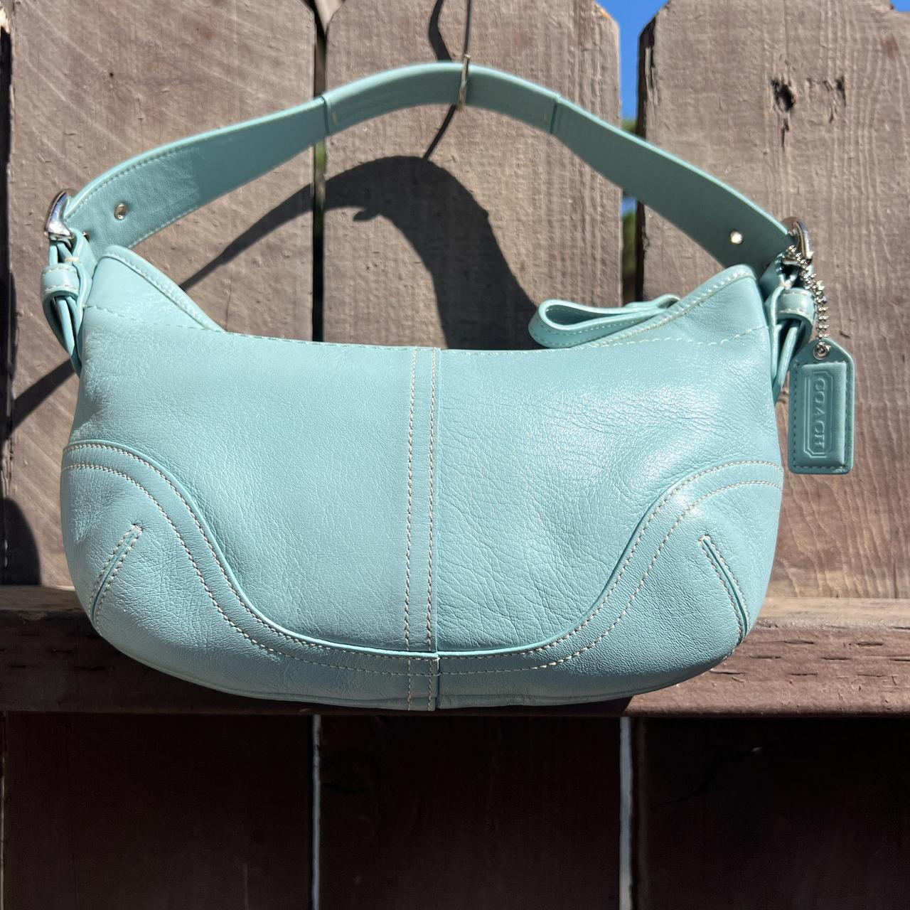 Coach baby leather shoulder bag y2k mini | Depop