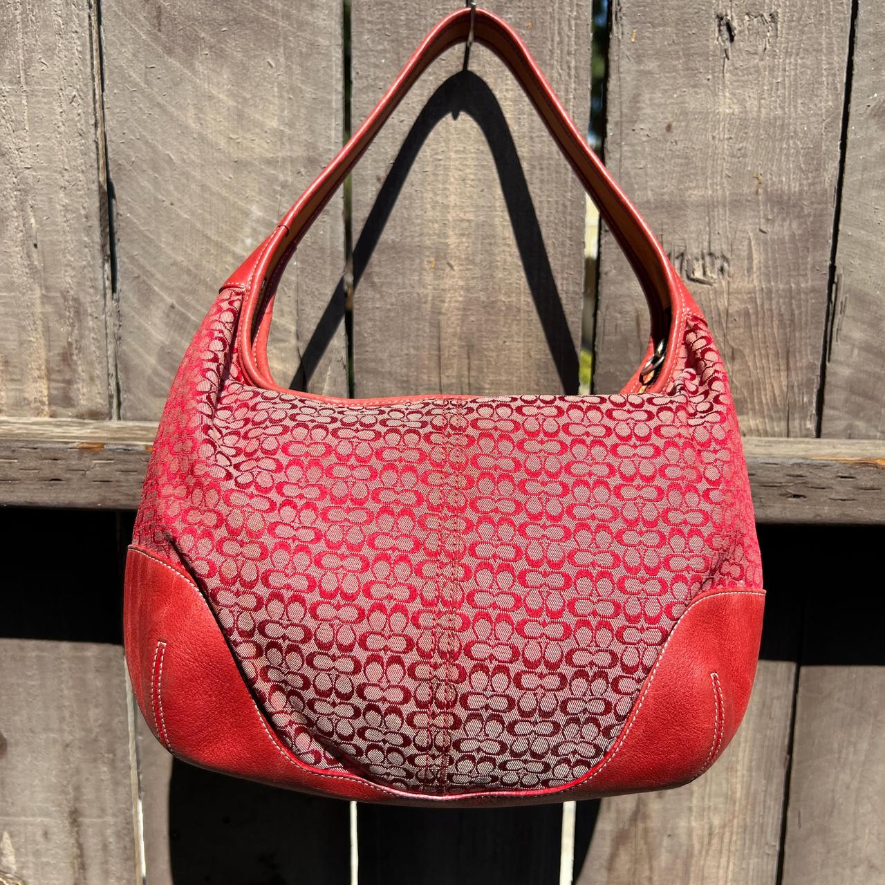 バッグ old coach ergo pocket shoulder bag red Coach vintage red shoulder bag ergo leather 9025 | Depop