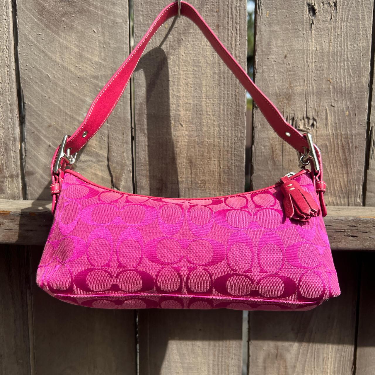 Coach blue y2k shoulder bag leather | Depop