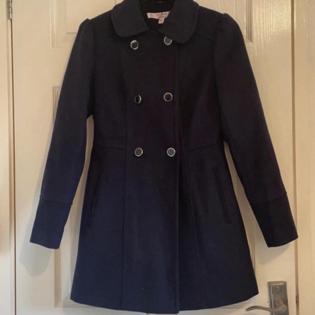 Miss Selfridge Petite Navy Coat Size 6 In Great... - Depop