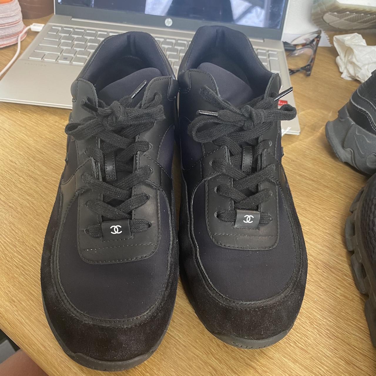 mens white chanel trainers