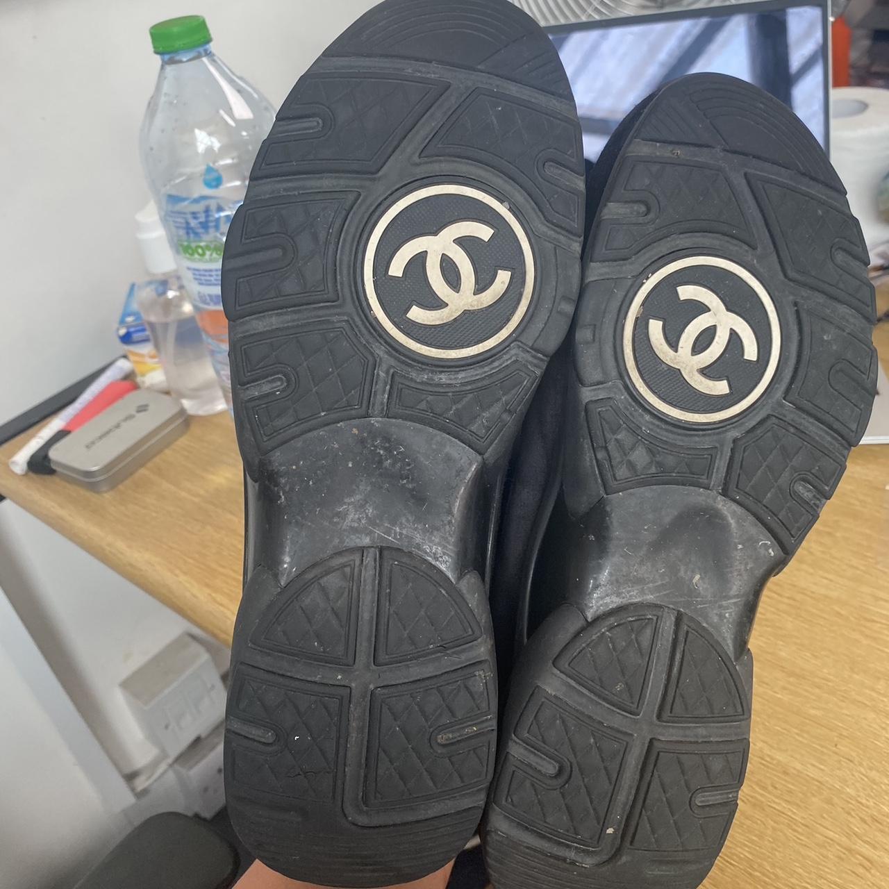 mens white chanel trainers