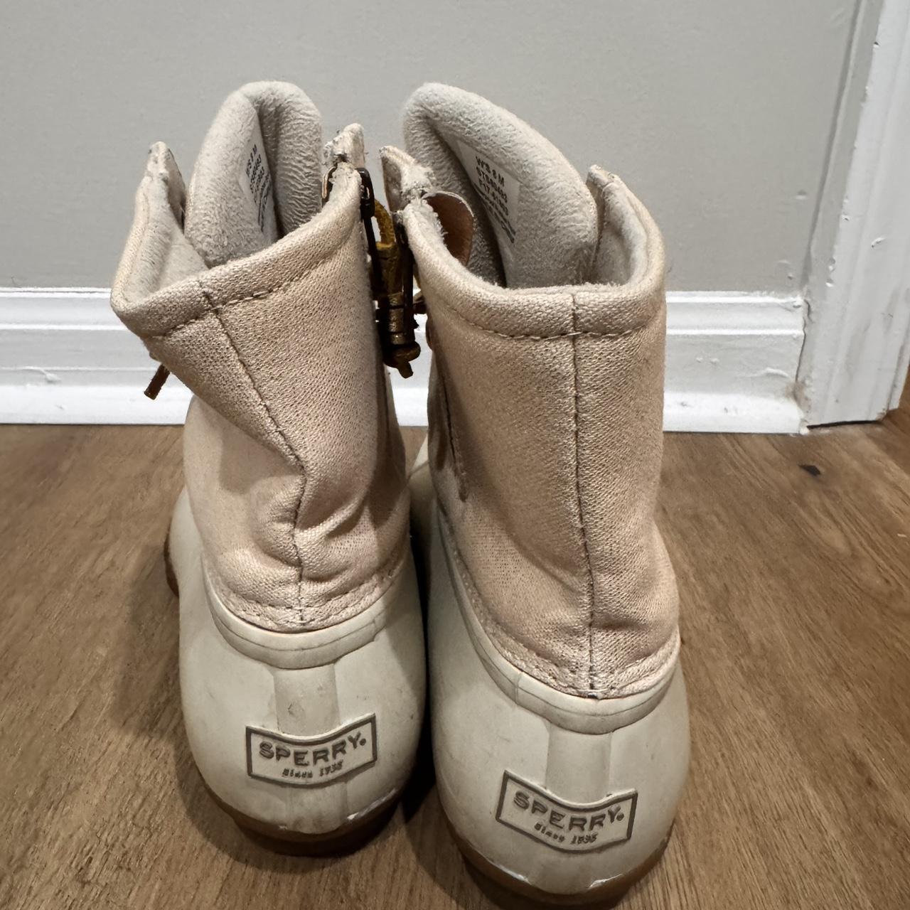 sperry cream duck boots