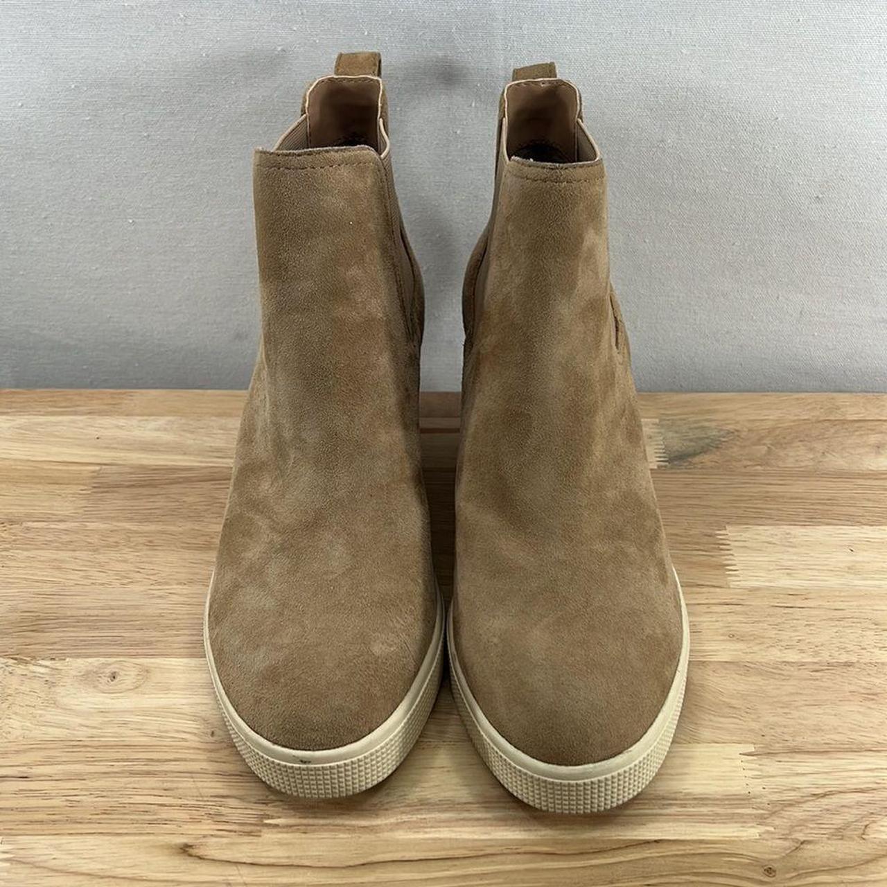 Lauren by Ralph Lauren Reade buy Wedge Booties Brown Kid Suede 8.5 B